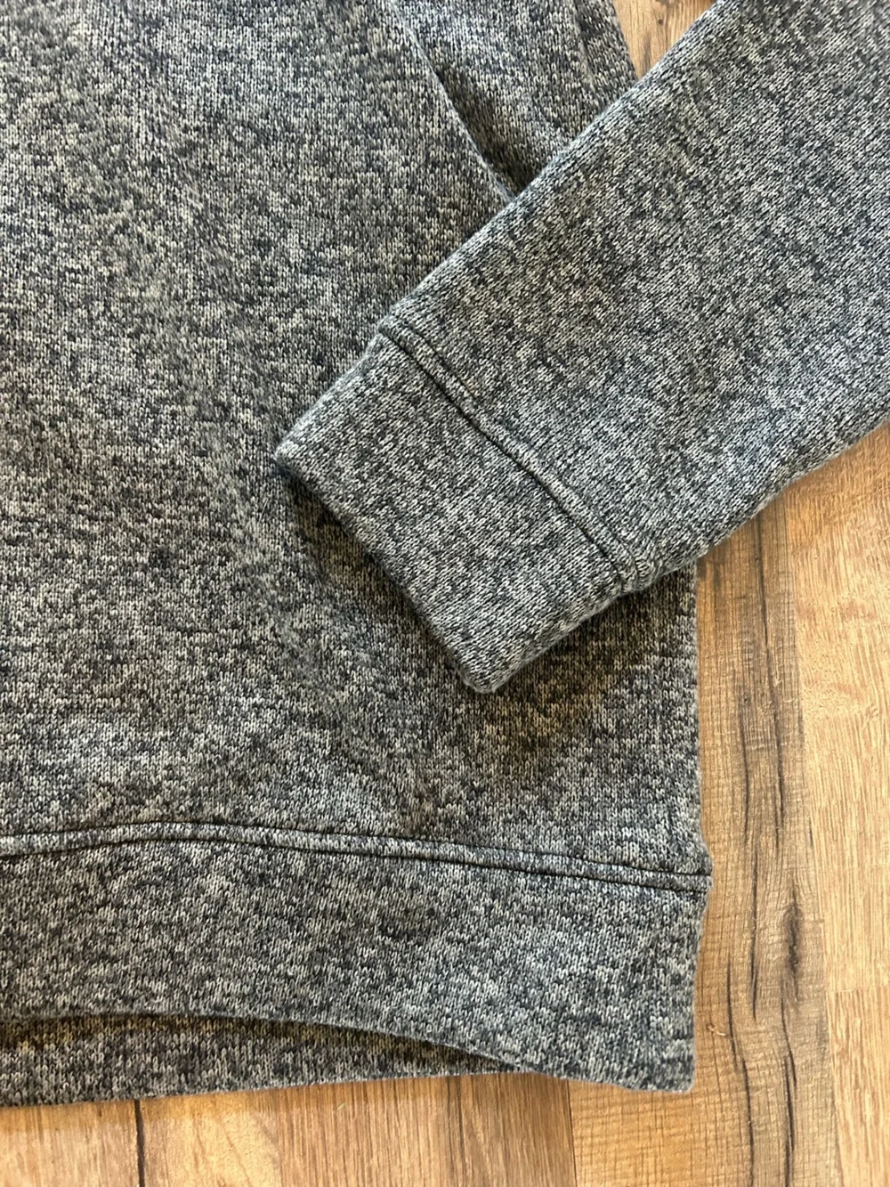 Eddie Bauer Men's Heather Gray Button-Closure Crewneck Sweater - Picture 2 of 4